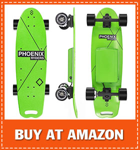 Alouette Electric Skateboard for Adult 16 MPH Top Speed 124 Miles Range 5000 mAh Lithium Battery Stylish Colorful Electric Longboard with LCD Screen Remote